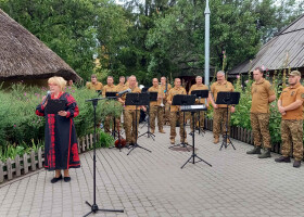 Музична програма у виконанні військового оркестру 17 Полтавської бригади Національної гвардії України