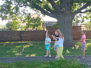 Книжки читали й повітряних зміїв запускали