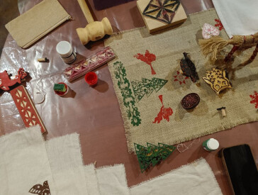 Майстер-клас із вибійки (новорічні орнаменти)