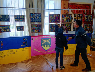 Виставка військових шевронів добровольчих батальйонів та Сил Оборони України