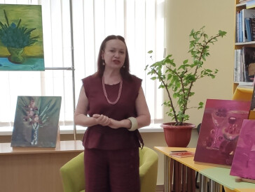 У Центральній бібліотеці презентували виставку "Аншлаг" Олени Никифоренко