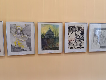 Презентація виставки робіт вихованців образотворчого відділення Полтавського ліцею №1