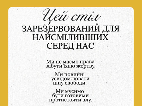 ЦКД долучається до акції «Стіл пам’яті»